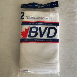 Men's White vintage Athletic Shirts - 2 Pack